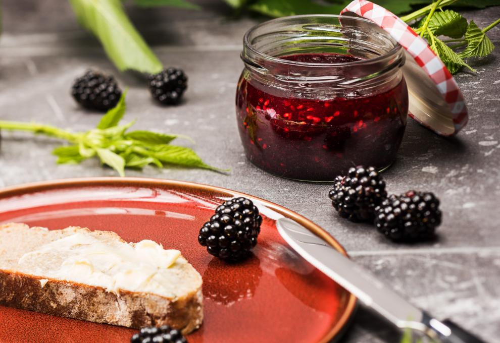 Brombeermarmelade mit Traubenzucker