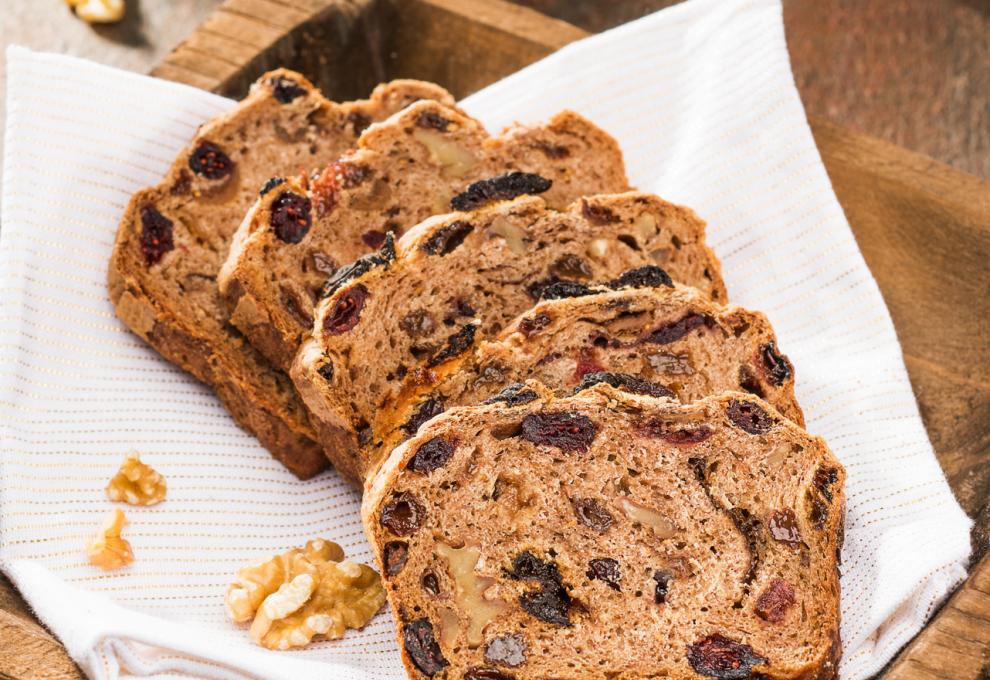 Früchtebrot mit Rotwein