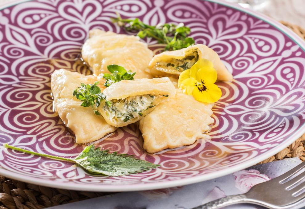 Ravioli mit Brennnessel-Vogelmiere-Fülle » herzhafte Gerichte &amp; Speisen