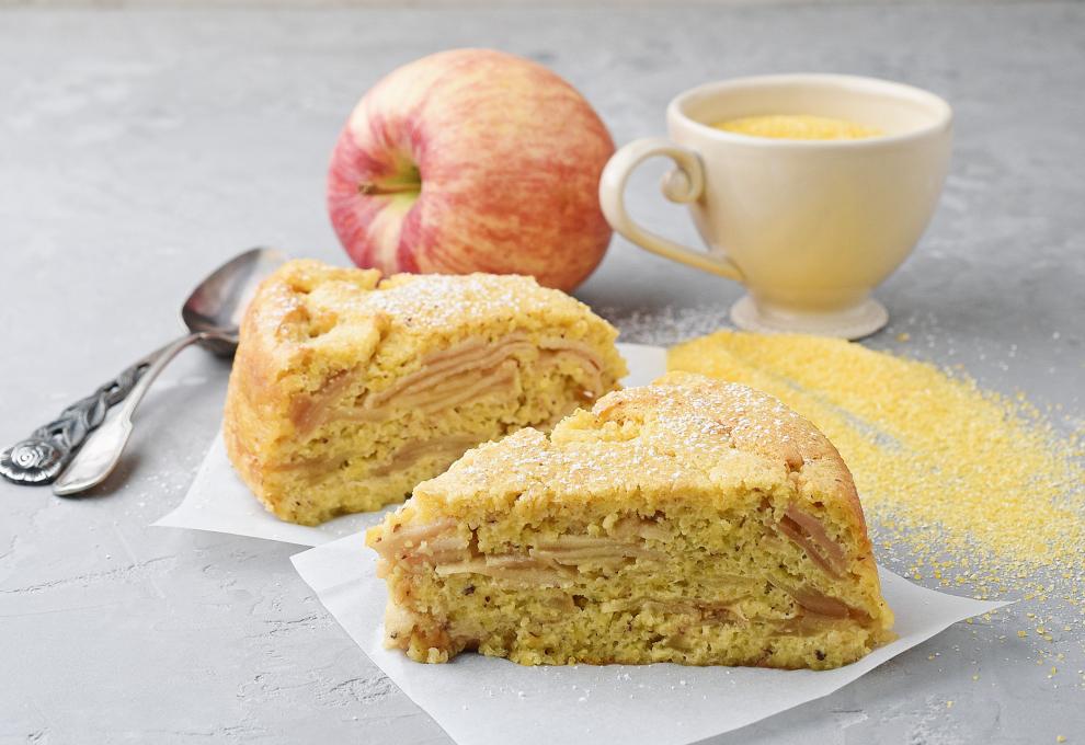 Polenta-Apfel-Torte 