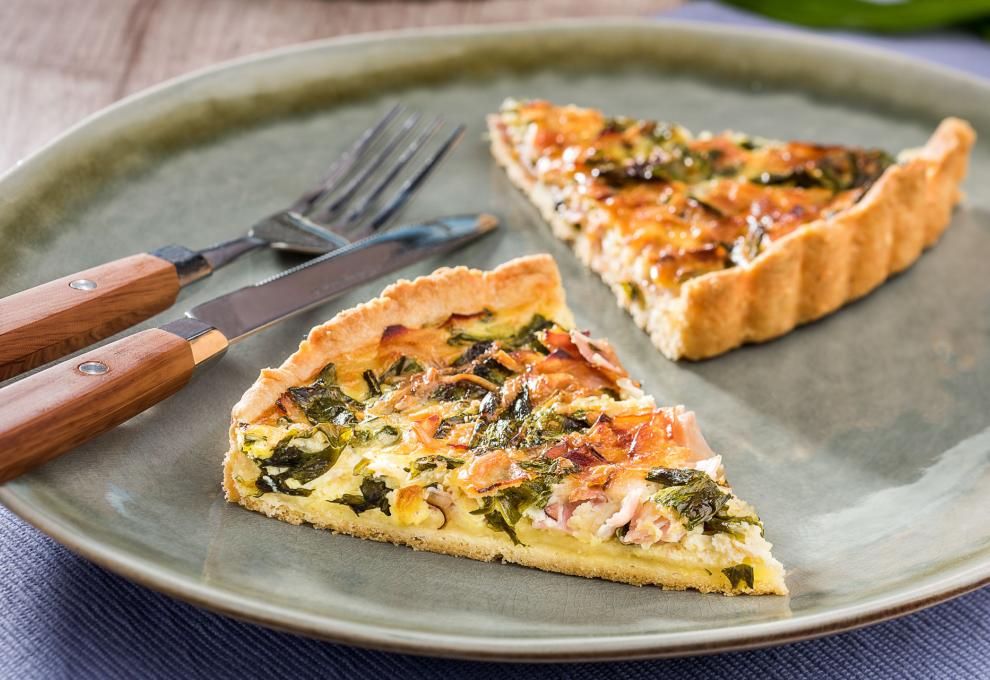 Einfache Bärlauchquiche