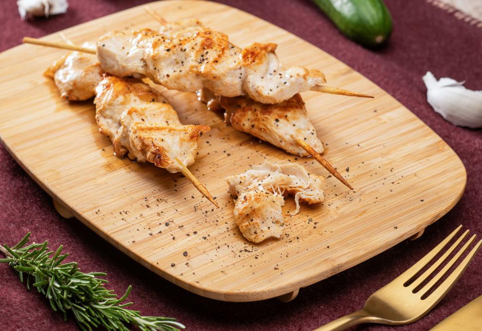 Hühnerspieße mit Tsatsiki