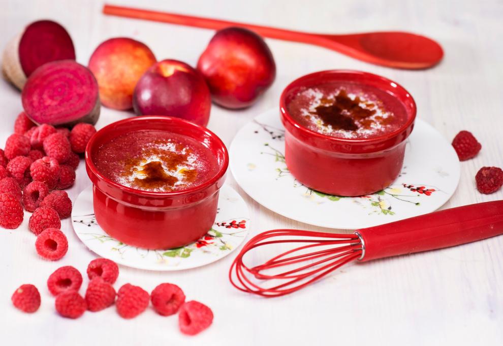 Rote Crème brûlée 