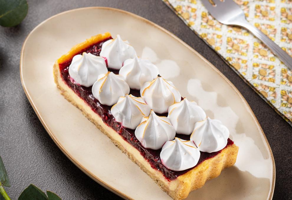 Cheesecake mit Fruchtspiegel