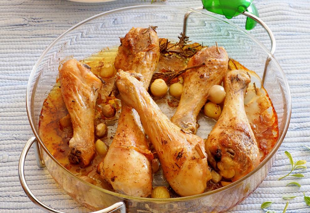 Huhn auf mediterrane Art