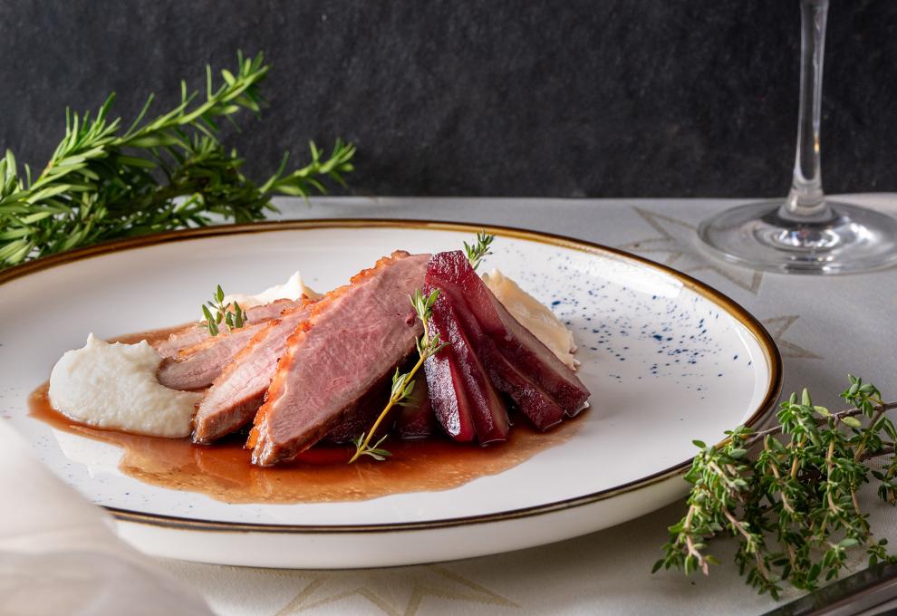 Gebratene Gänsebrust