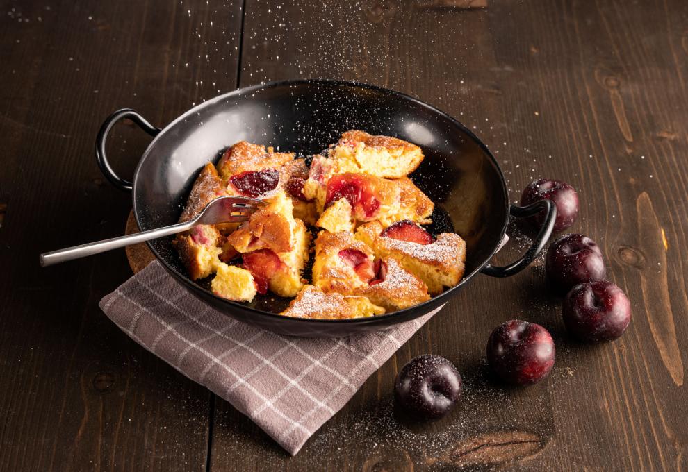 Topfen-Polenta-Schmarren