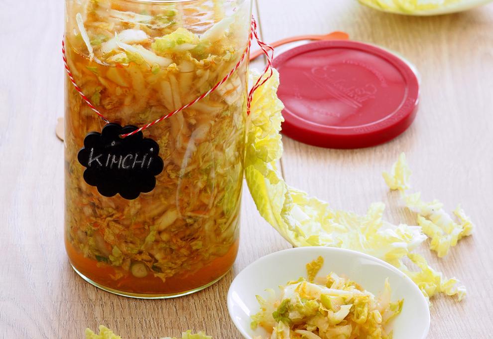 Kimchi mit Chinakohl und Rettich