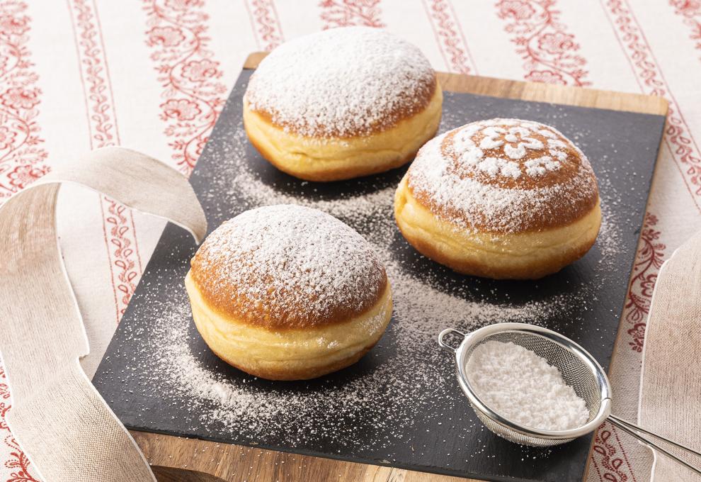 Flaumige Faschingskrapfen