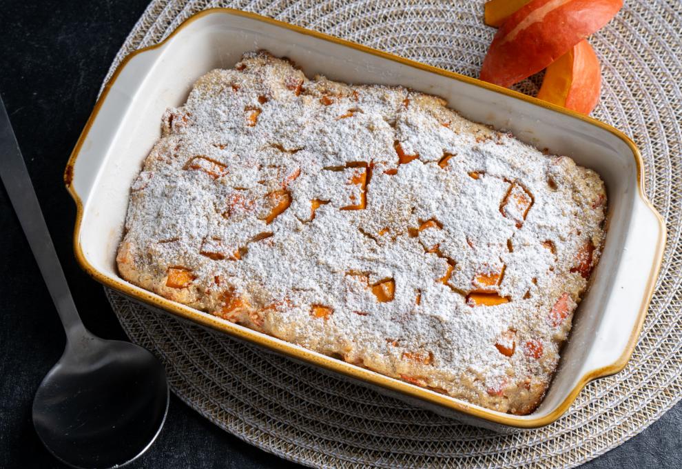 Kürbis-Grieß-Auflauf