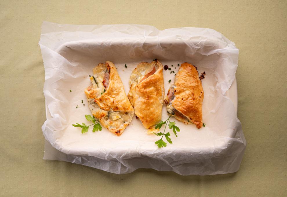 Zucchini in Blätterteig