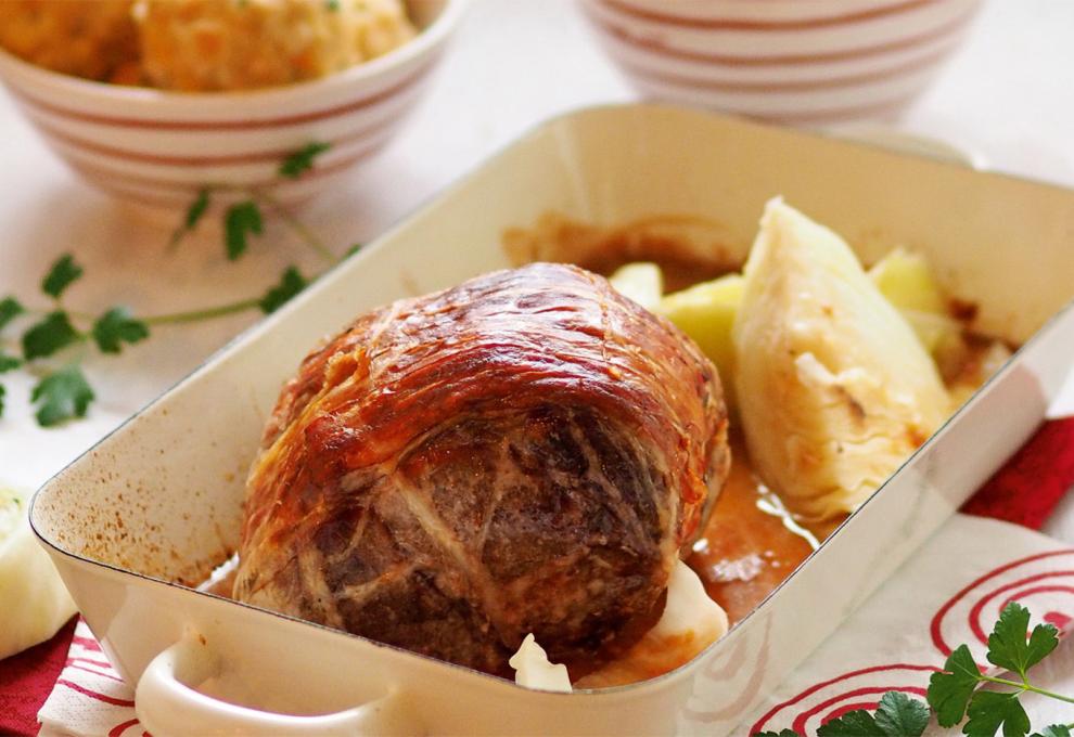 Mostbratl in der Rein mit Stöcklkraut