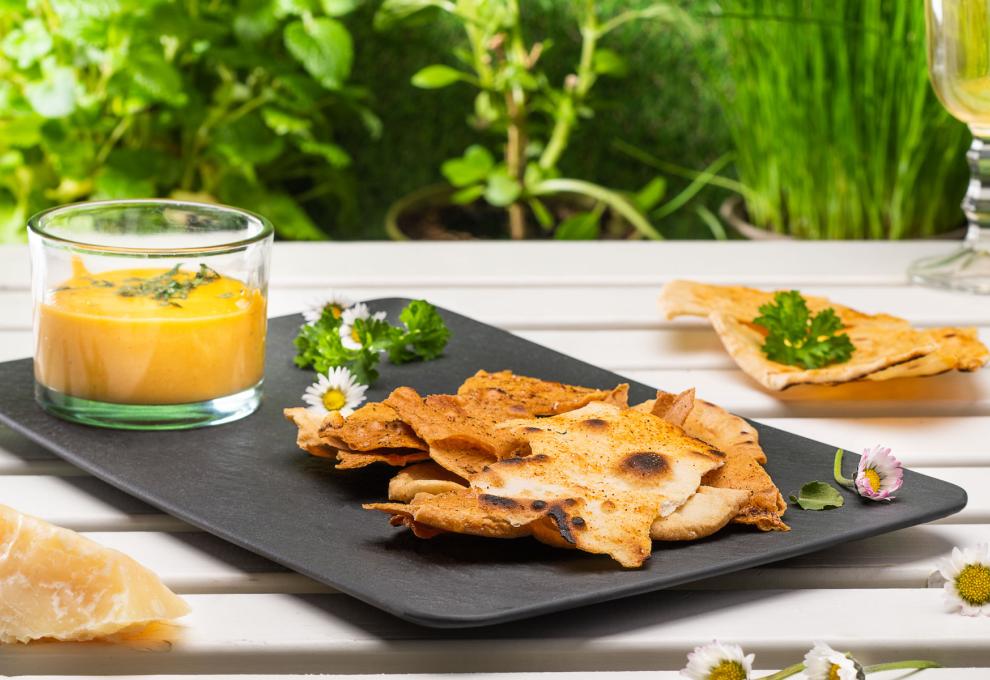 Nachos mit Käsesauce