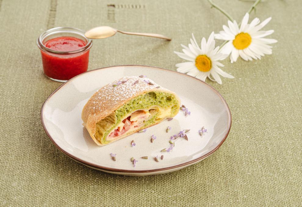 Erdbeer-Spinat-Strudel