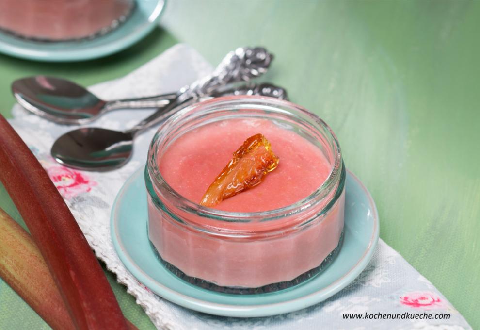 Rhabarbercremepudding