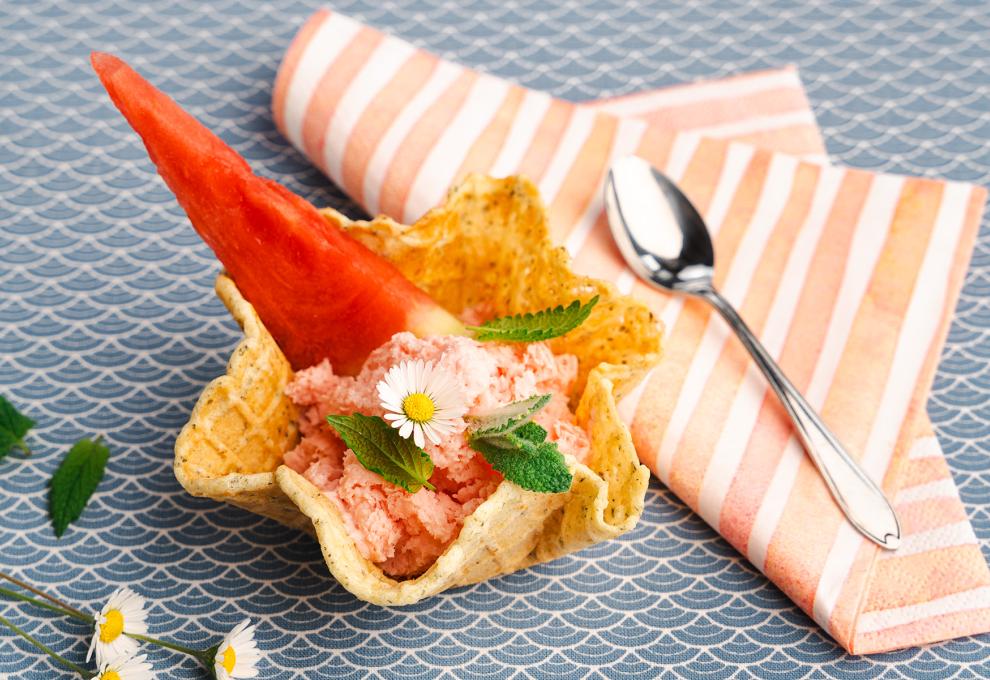 Melonen-Joghurt-Eis