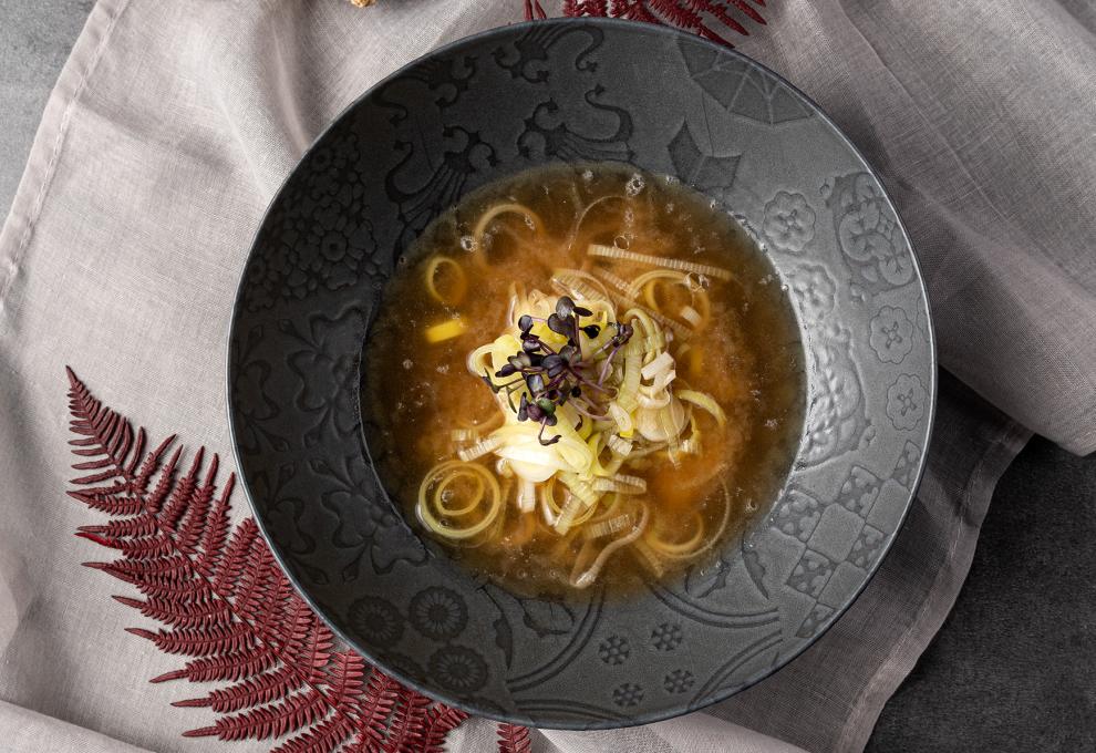 Lauch-Ingwer-Suppe