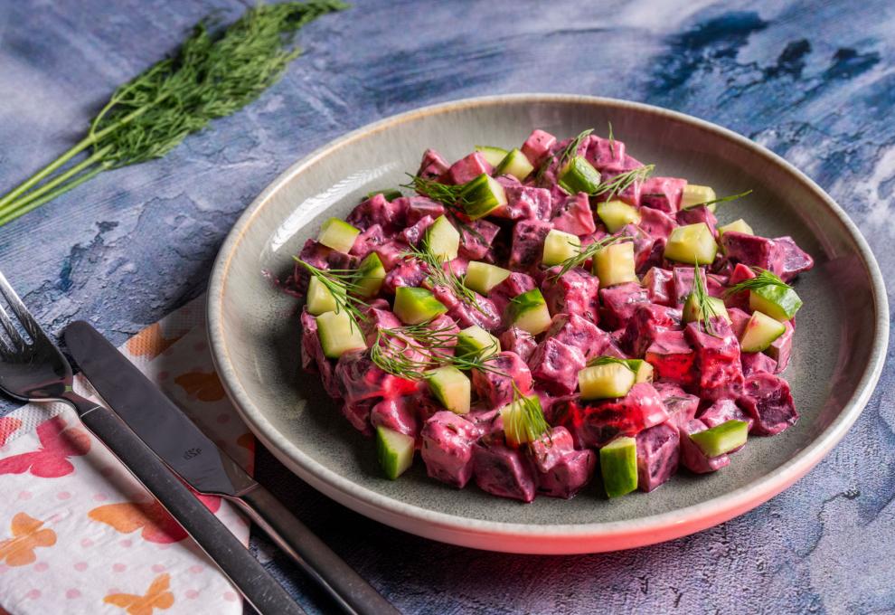 Rote-Rüben-Salat mit Gurke