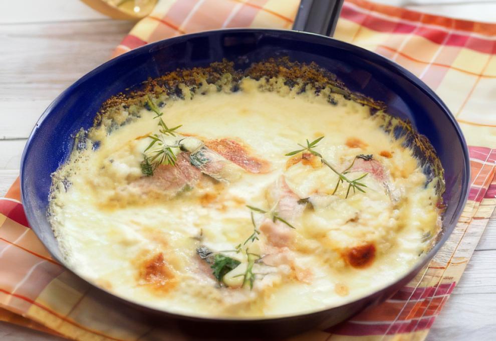 Überbackene Käseschnitzel