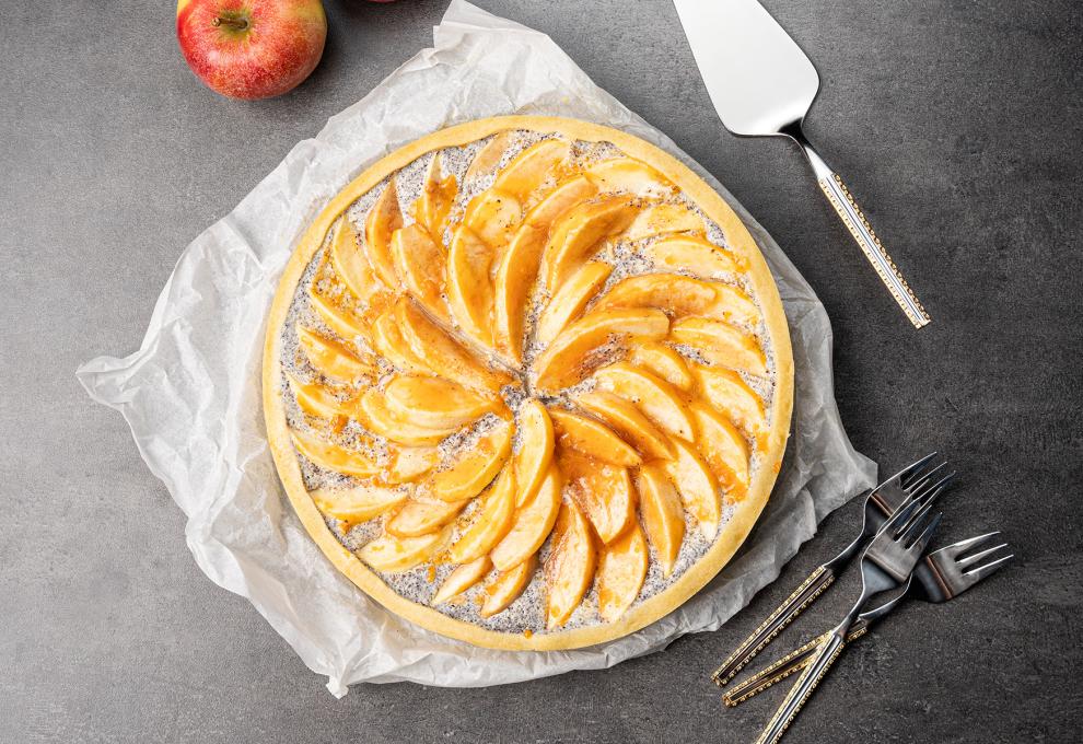 Apfel-Mohn-Tarte