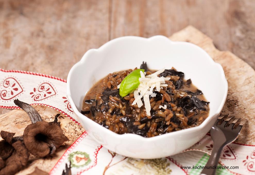 Grünkernrisotto mit Pilzen 