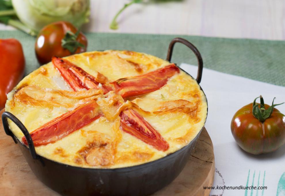 Kohlrabi-Paradeiser-Gratin 