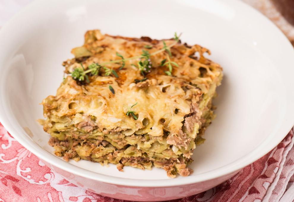 Nudelgratin mit Faschiertem