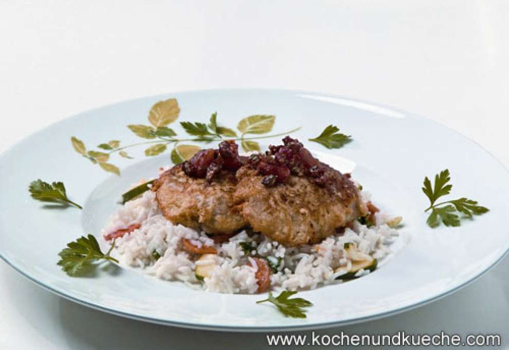 Schweinsmedaillons gefüllt mit Pesto