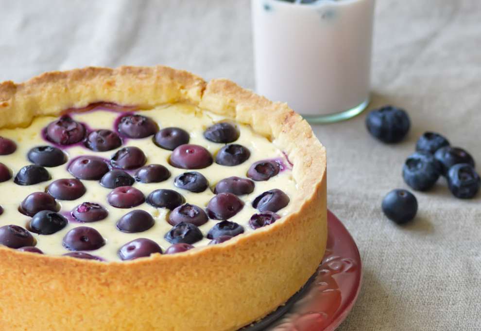 Heidelbeertopfenkuchen