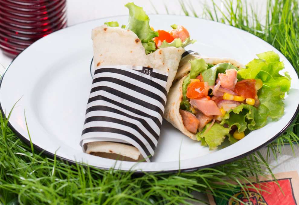 Wraps mit Lachs