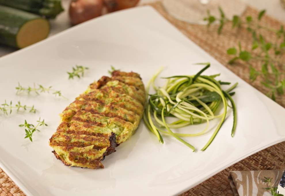 Erdäpfel-Zucchini-Steaks