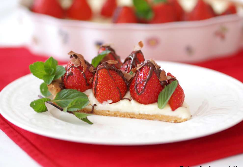 Erdbeer-Grieß-Tarte