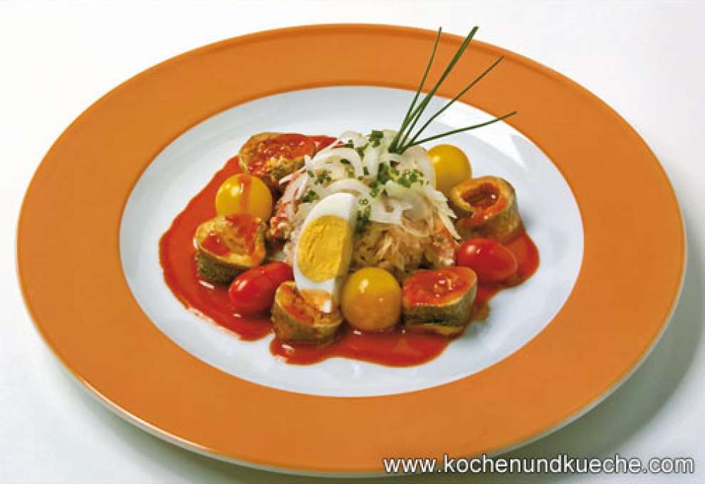 Bild zu: Pikanter Fischsalat