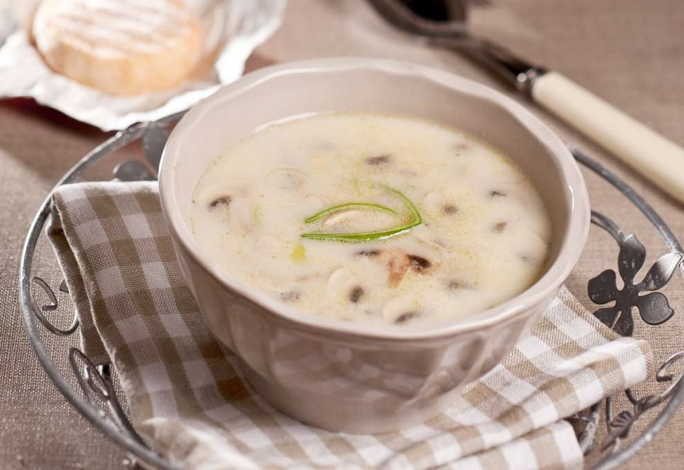 Käse-Porree-Suppe