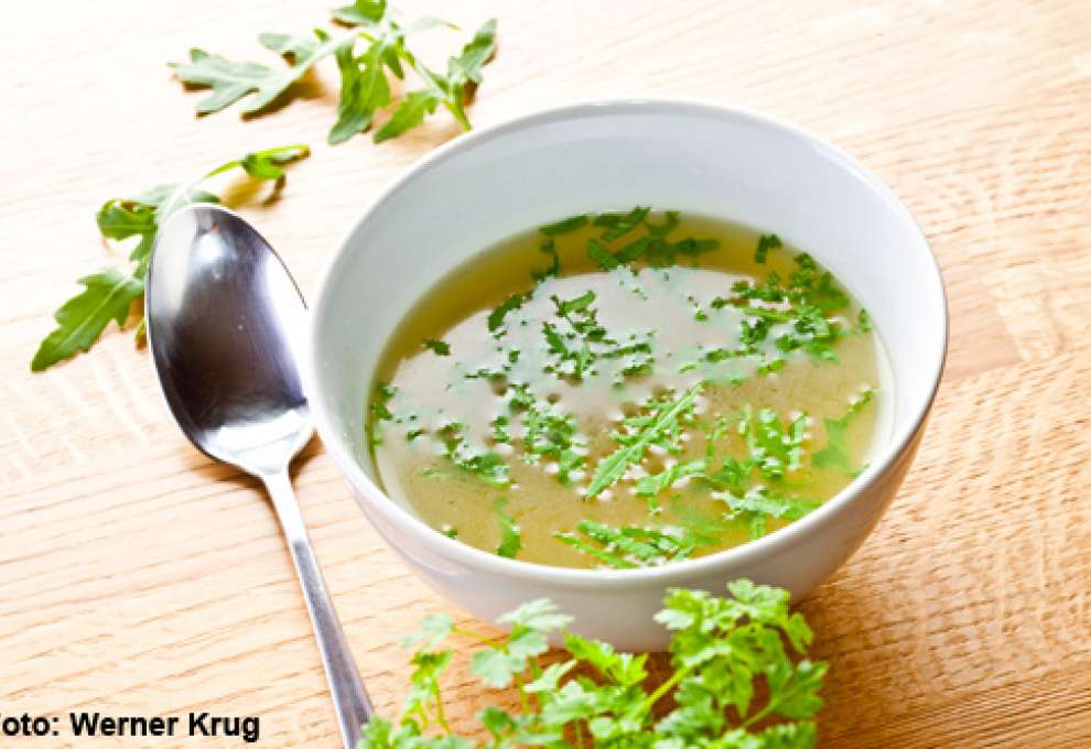 Bild zu: Rucola-Kraftsuppe