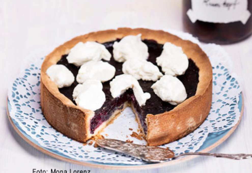 Rumtopf-Früchte-Kuchen