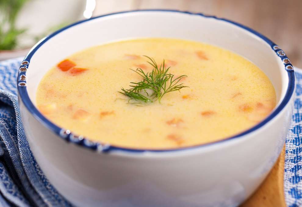 Wärmende Fischsuppe mit Kabeljau und Ingwer