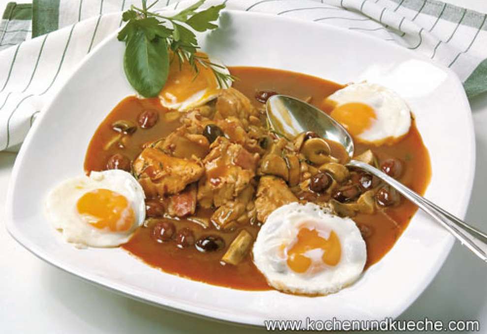 Marengo-Huhn » herzhafte Gerichte &amp; Speisen