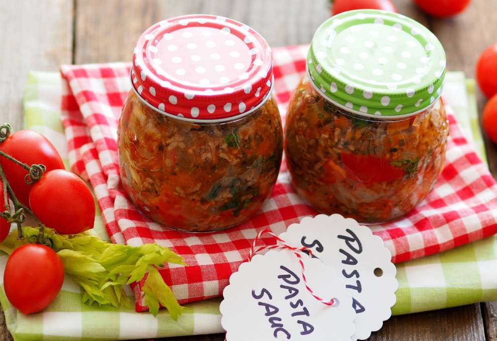 Sauce bolognese auf Vorrat