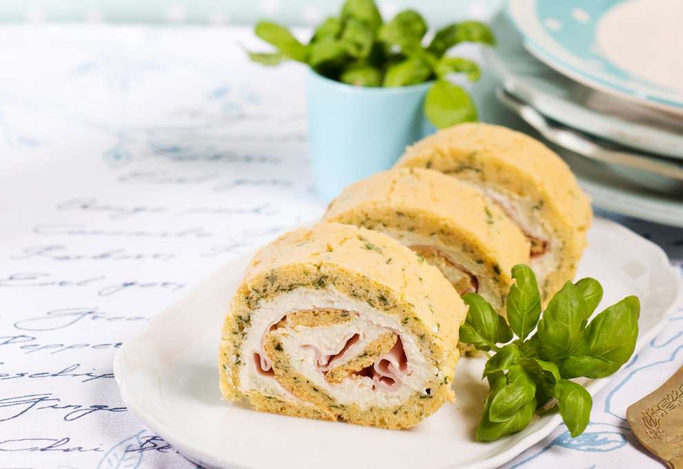 Pikante Biskuitroulade