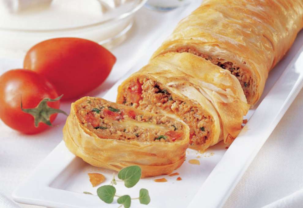 Pikanter Fleischstrudel 