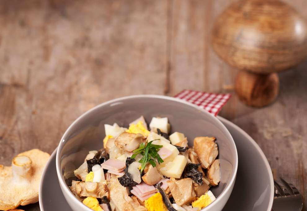 Pikanter Pilzsalat » herzhafte Gerichte &amp; Speisen