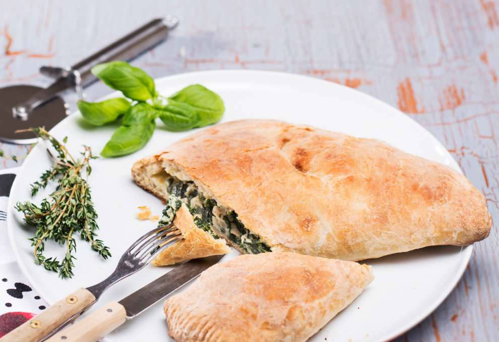 Calzone aus Erdäpfelgermteig