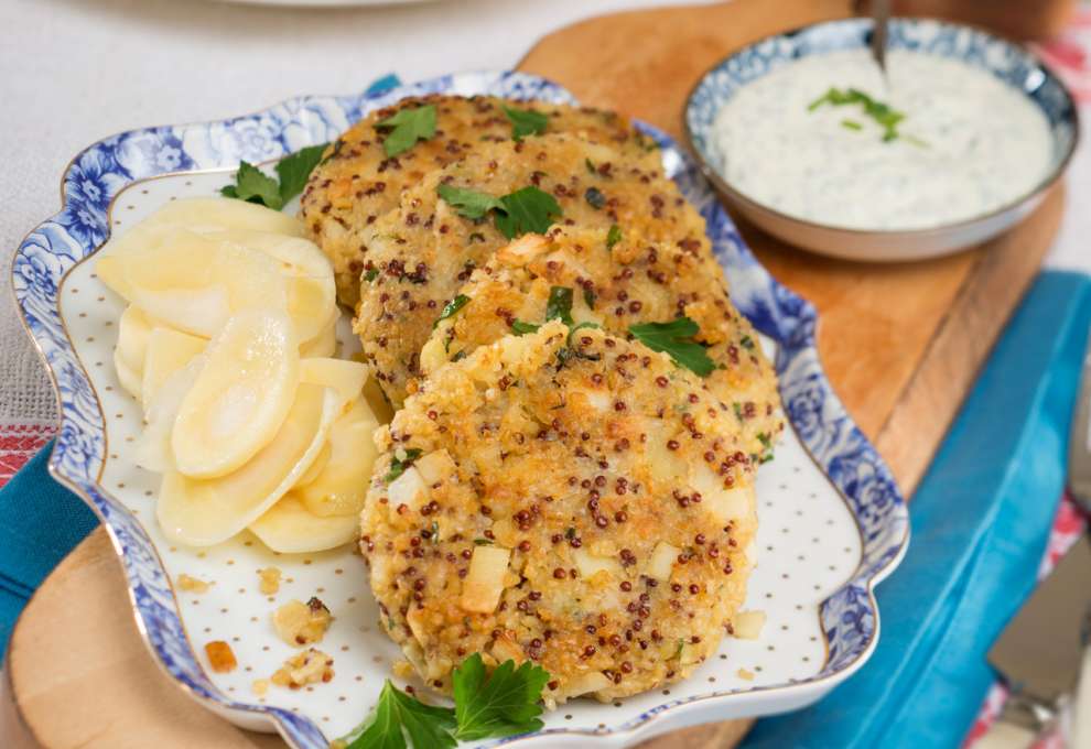 Quinoa-Bulgur-Pastinaken-Laibchen