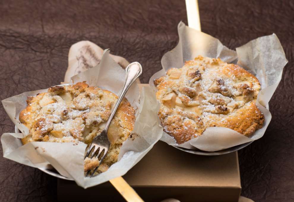 Quitten-Tartelettes mit Streusel