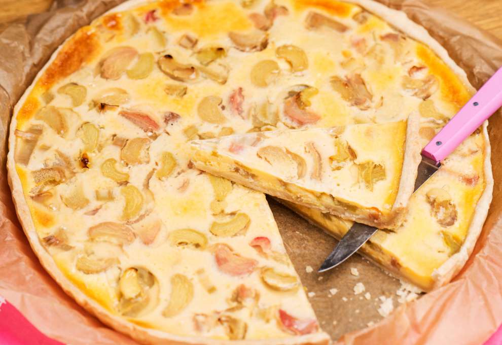 Rhabarberkuchen-Tarte