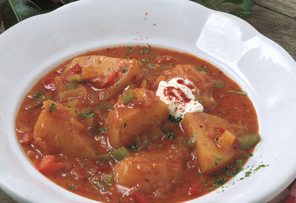 Sauwald Erdäpfel-Gulasch mit Bier