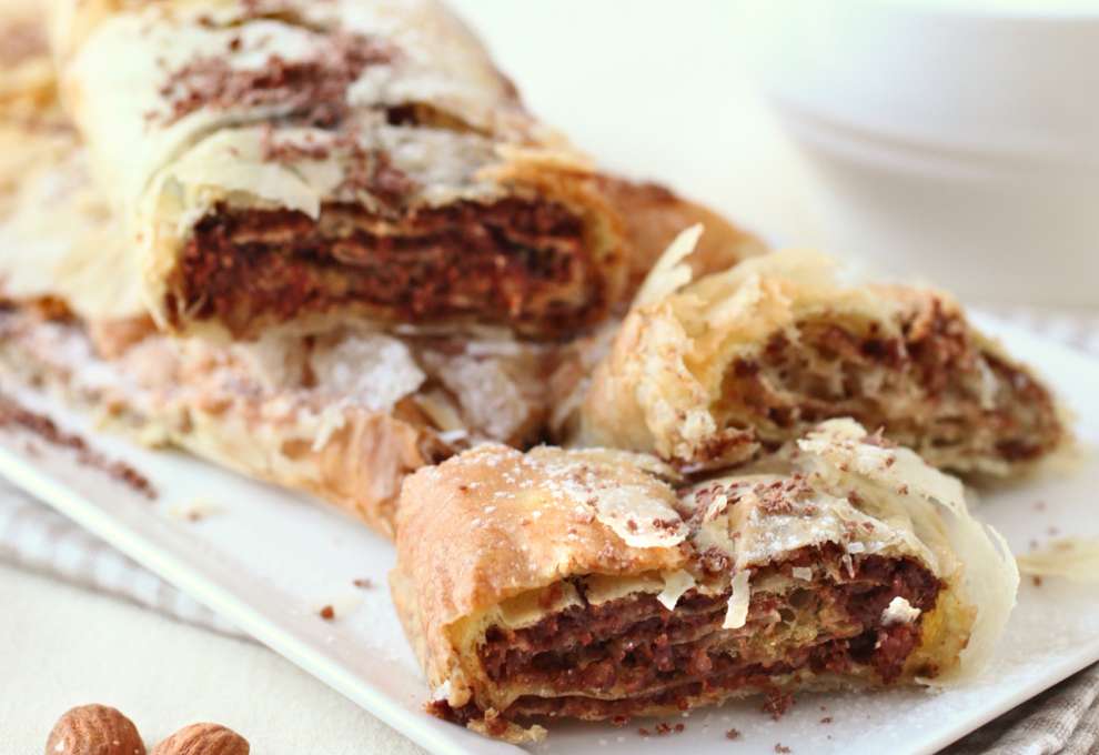 Schoko-Mandel-Strudel