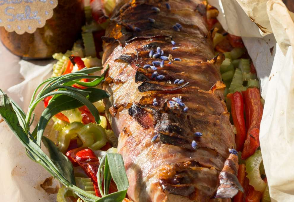 Schweinefilet mit Lavendelgewürz