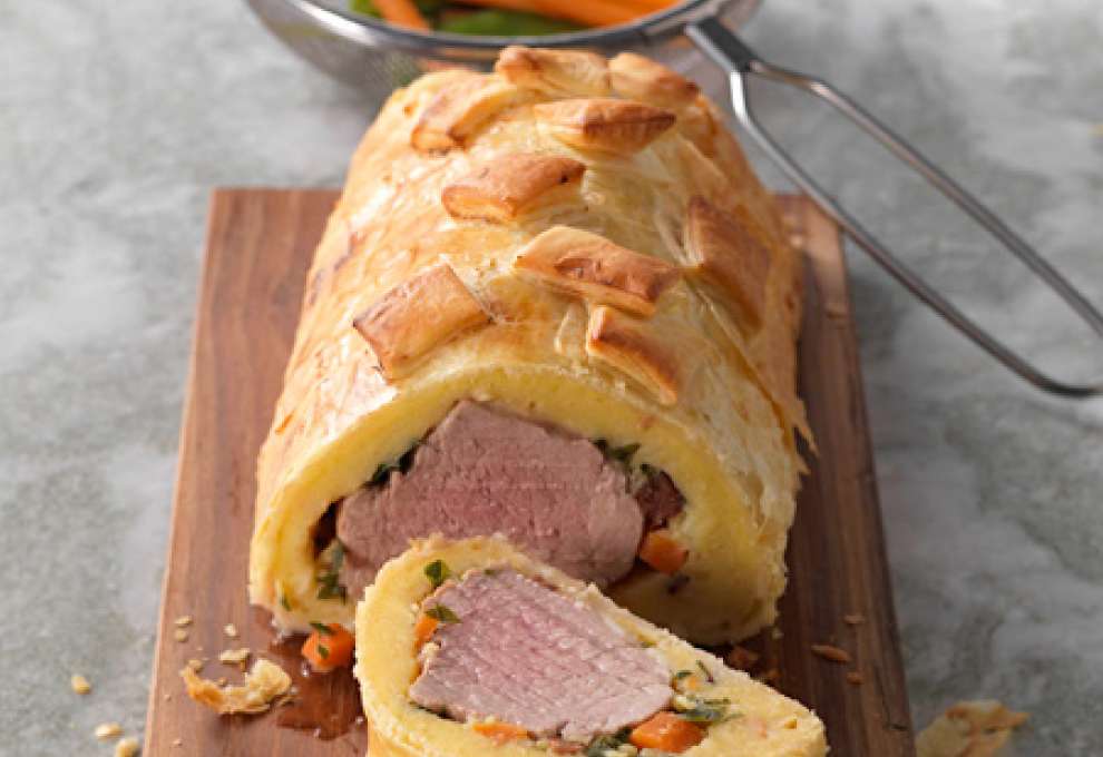 Schweinsfilet im Erdäpfelmantel 